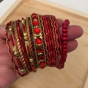 Collection of individual bangles.